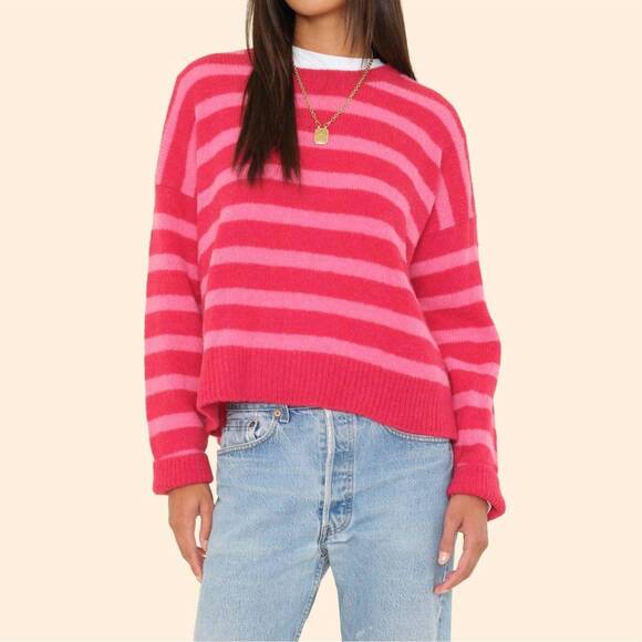XIRENA Sweaters - NEW XIRENA lela striped pullover sweater in red rose